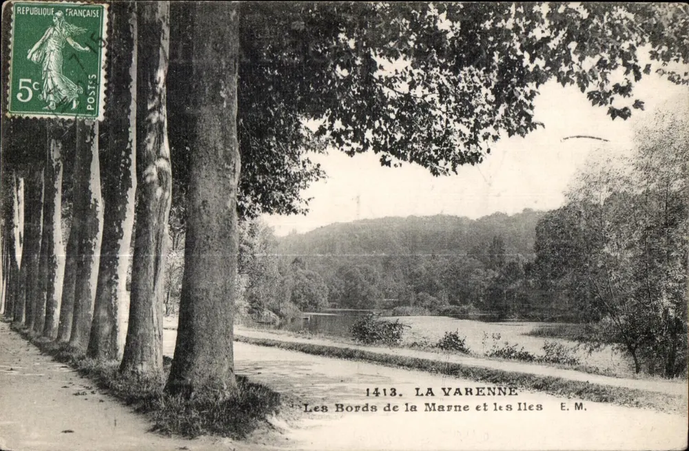 La Varenne — Die Ufer der Marne und die Inseln — E.M. — n°1413 - Vorderseite