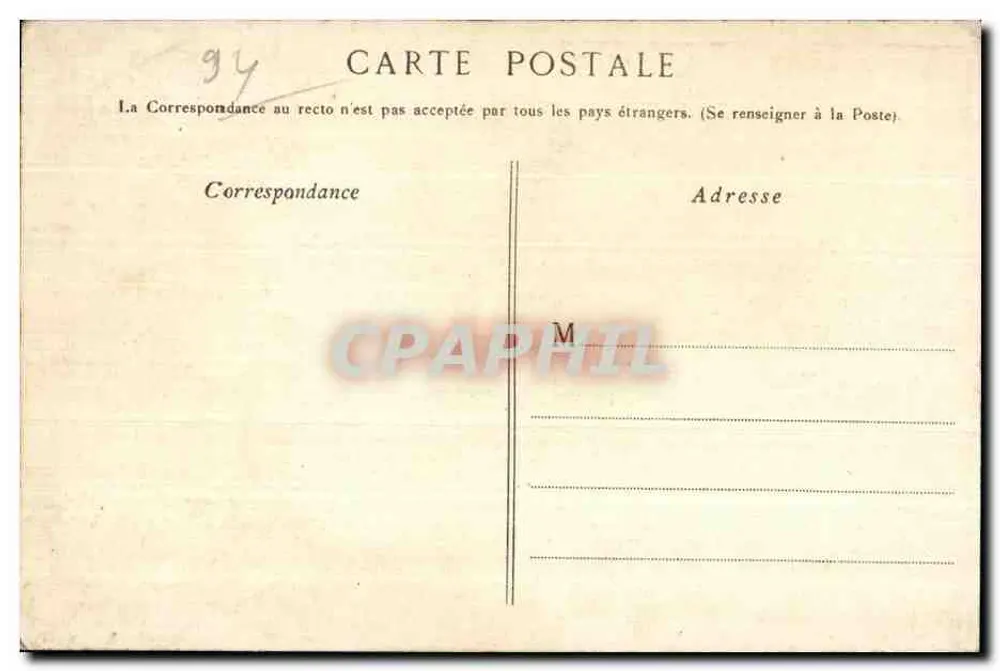 Champigny - O Monumento da Côte d'Or - G. I. - Verso
