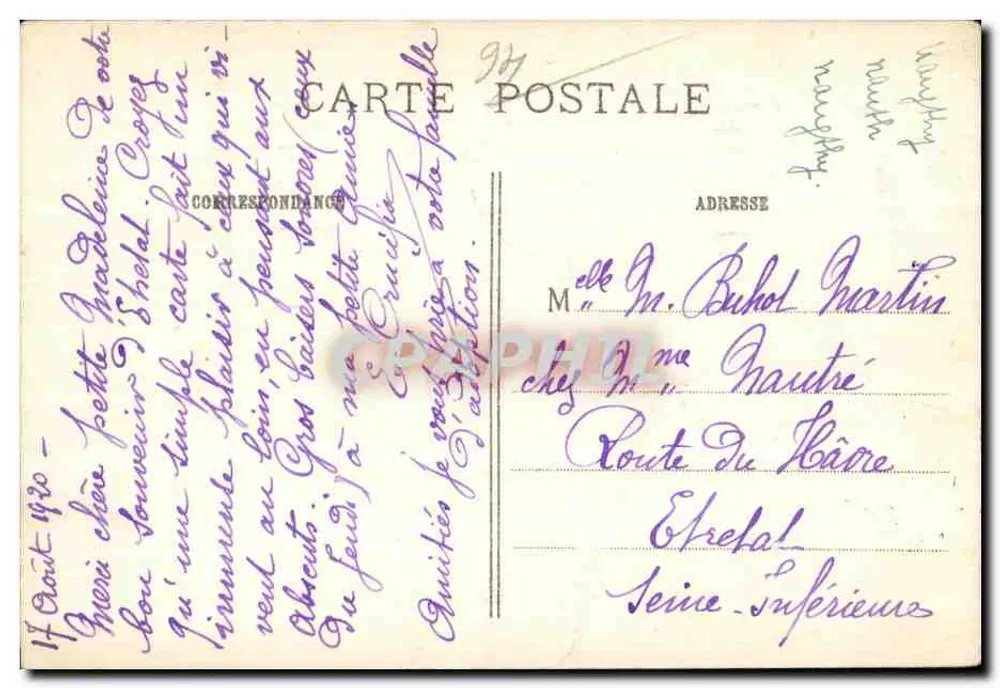 Champigny — As margens da Marne — Canto Rústico — n°776 - Verso