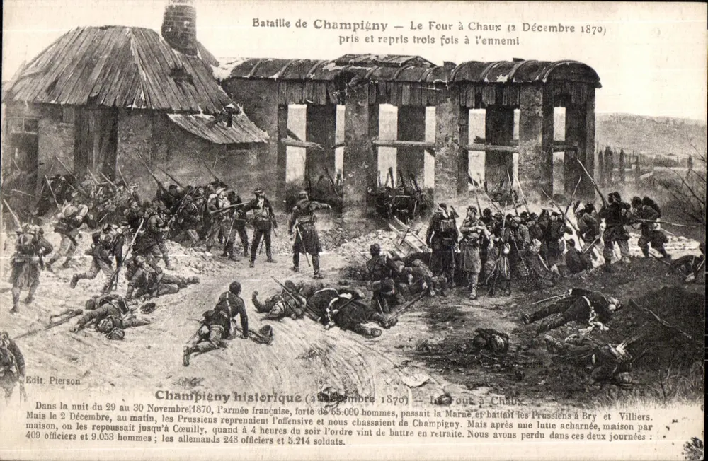 Schlacht von Champigny — Le Four à Chaux (2. Dezember 1870) — Ed. Pierson - Vorderseite