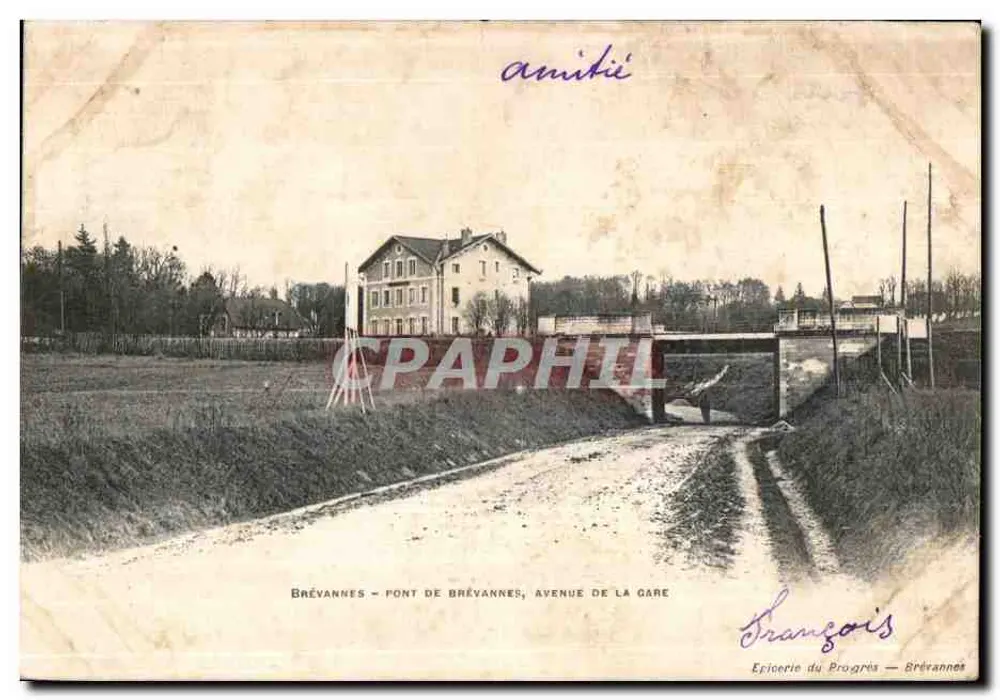 Brévannes - Brücke von Brévannes, Avenue de la gare — Épicerie du Progrès, Brévannes - Vorderseite