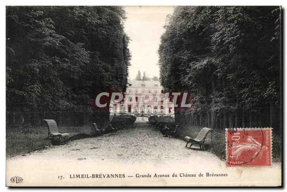Limeil-Brévannes — Grande Avenue du Château de Brévannes — Verlag E.P.D. Nr. 17 - Vorderseite