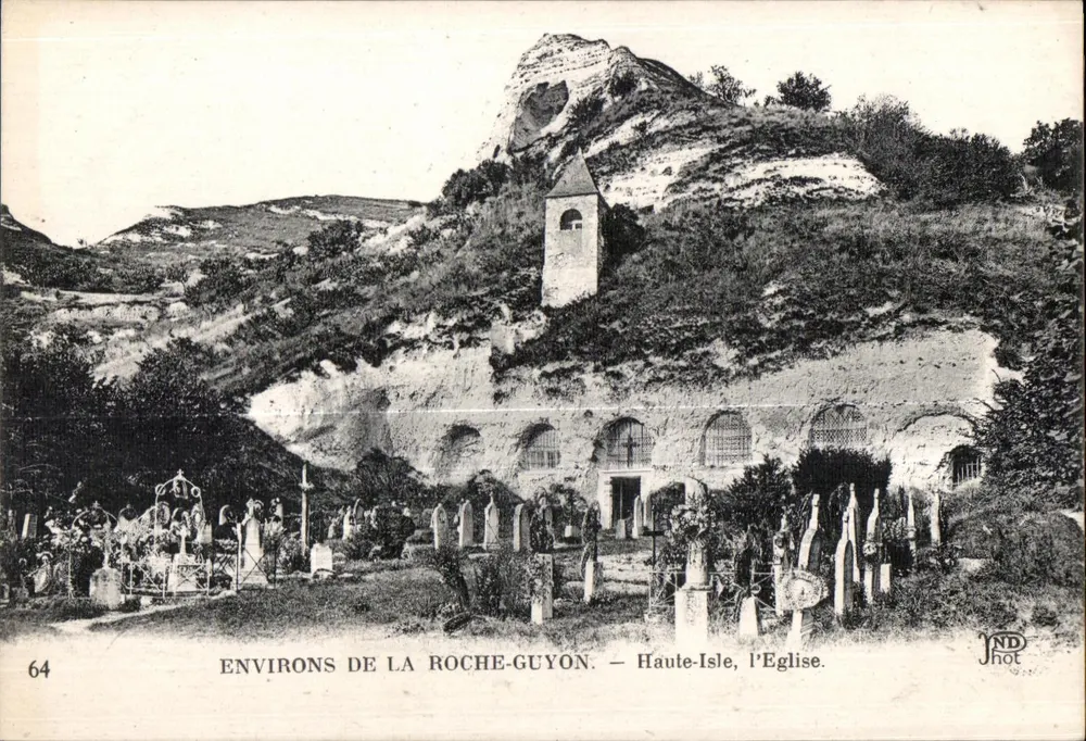 Umgebung von La Roche-Guyon — Haute-Isle, die Kirche - Vorderseite