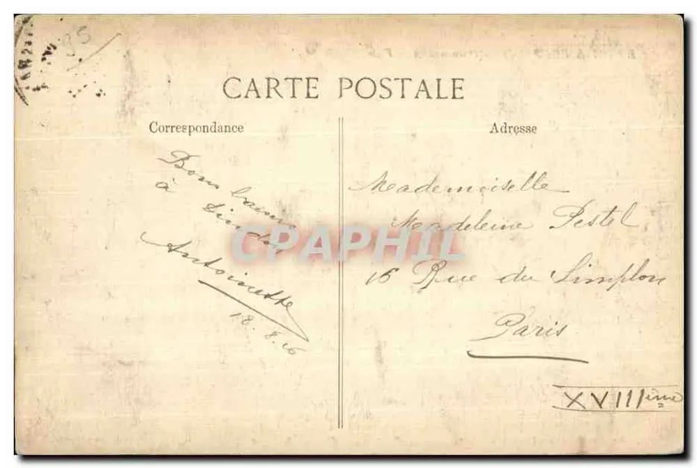 Enghien-les-Bains — Ansicht von Segeln — P. Mimeour - Rückseite