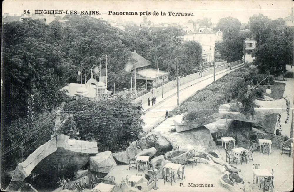 Enghien-les-Bains — Panorama vom Terrassenbereich — P. Marmuse, n°54 - Vorderseite