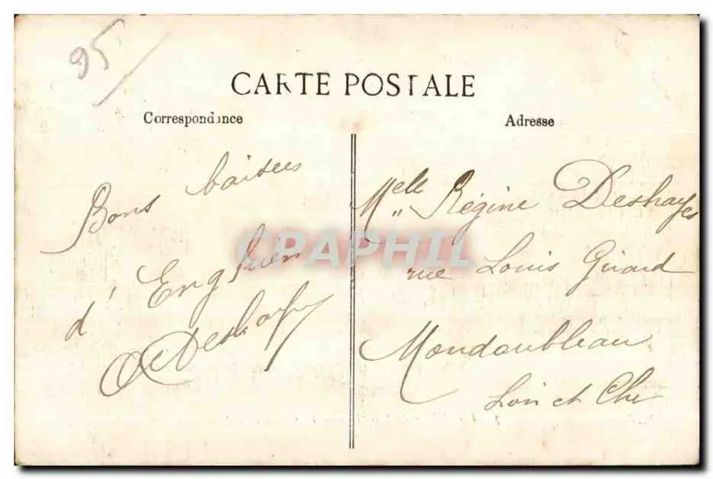 Enghien-les-Bains — Das Casino und die Dammbrücke — B.D. n°7 - Rückseite
