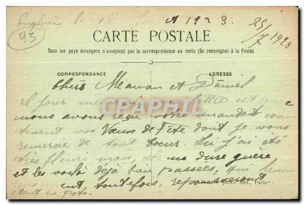 Enghien-les-Bains — Ansicht des Casinos und des Sees — E. M. - Rückseite