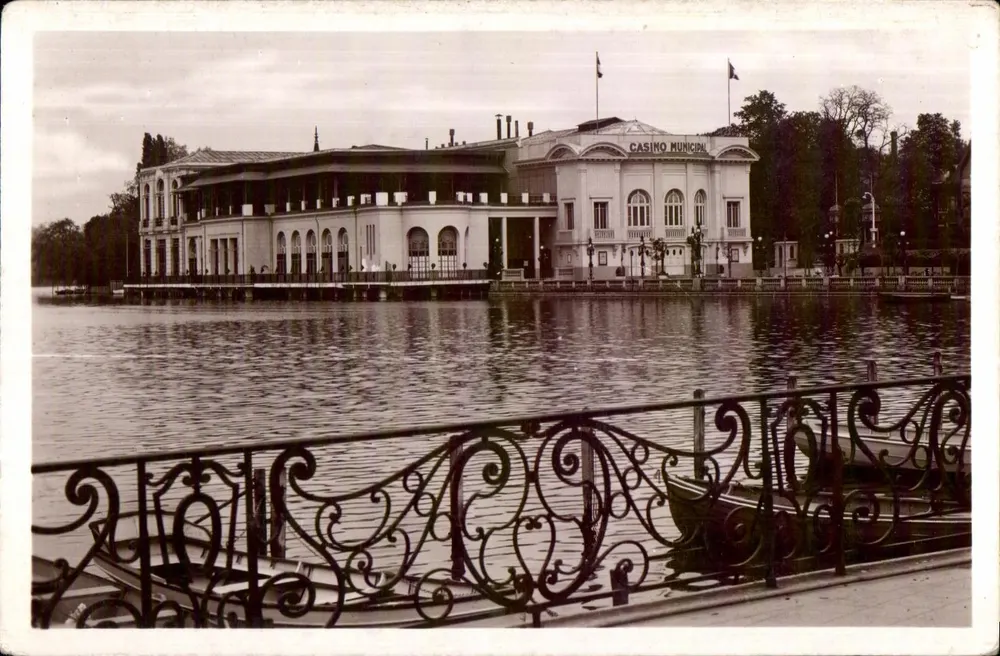 Enghien-les-Bains — Das Casino vom Steg aus gesehen — L. ADEILLE, Paris - Vorderseite