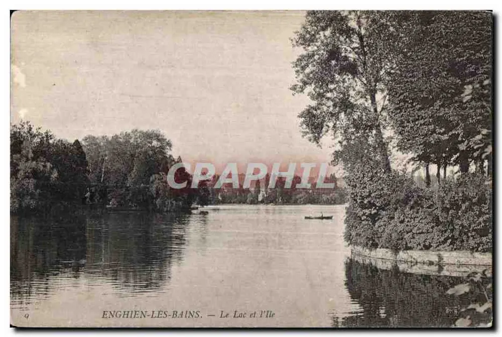 Enghien-les-Bains — See und Insel - Vorderseite