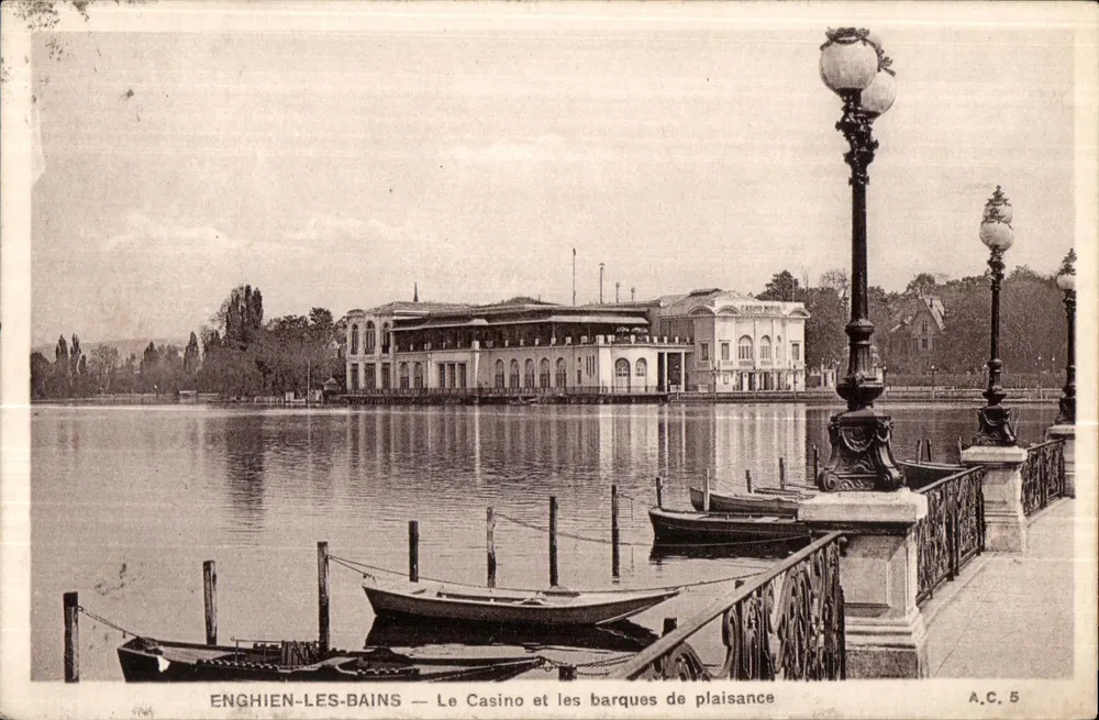Enghien-les-Bains — Das Casino und die Freizeitboote — A.C. 5 - Vorderseite