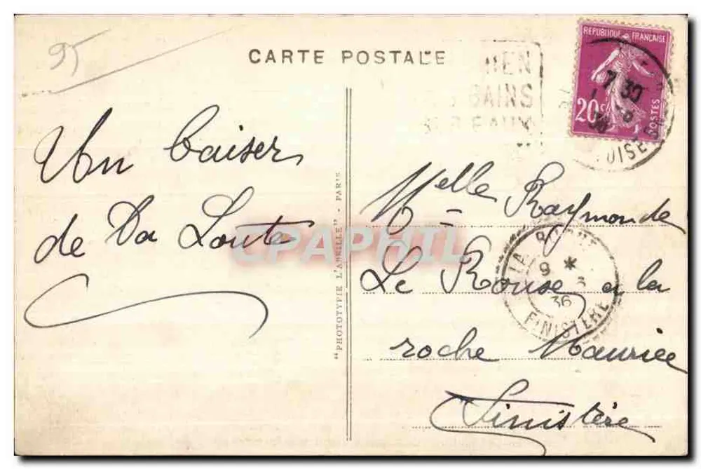 Enghien-les-Bains — Das Casino und die Freizeitboote — A.C. 5 - Rückseite