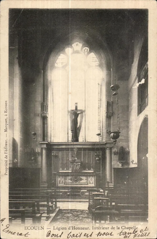 ÉCOUEN — Legion of Honour. Innenansicht der Kapelle — Verlag Marquet, Écouen - Vorderseite