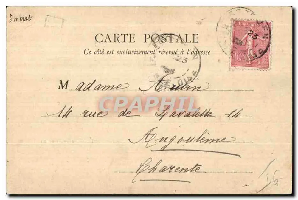 ÉCOUEN — Legion of Honour. Innenansicht der Kapelle — Verlag Marquet, Écouen - Rückseite