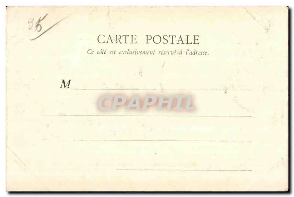 Ecouen — Château (Légion d'honneur) — Imp. J. Frémont, Beaumont-sur-Oise - Achterkant