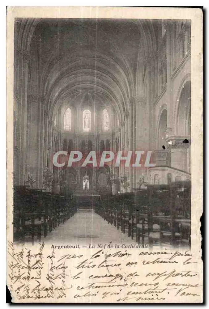 Argenteuil — The Nave of the Cathedral — Publisher unidentified - Front