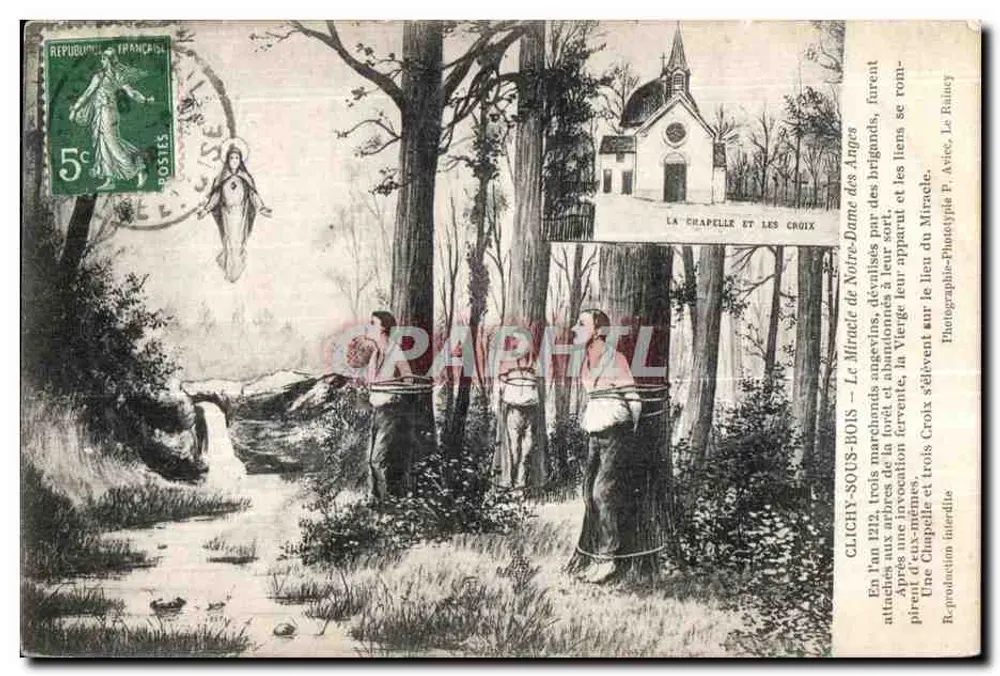 Clichy-sous-Bois — Das Wunder der Engel — Phototypie P. Avic, Le Raincy - Vorderseite