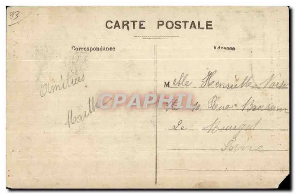Forêt de Bondy - Kapelle Notre-Dame des Anges — Joudry, Verlag, Paris - Rückseite