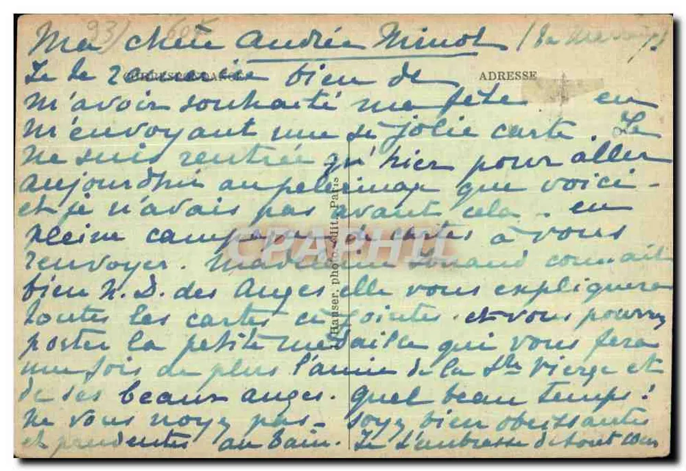 Clichy-sous-Bois — Die Kreuze — Die Wunderquelle — J.H. - Rückseite