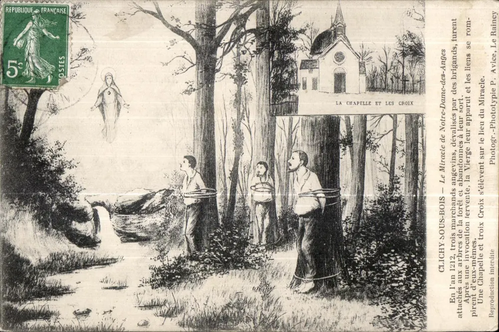 Clichy-sous-Bois — Das Wunder der Notre-Dame-des-Anges — Phototypie P. Avrice, Le Raincy - Vorderseite