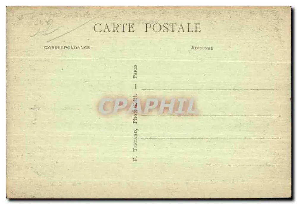 Chaville - Forêt de Meudon - Der Krötenweiher — E.M. n°3005 - Rückseite
