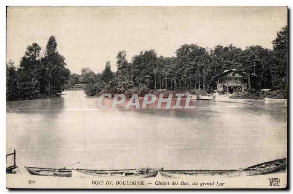 Wald von Boulogne — Chalet des Îles, am großen See - Vorderseite
