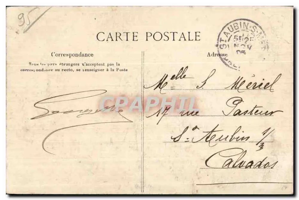 Chaussy — O Castelo do Convento — Thiboust, Editora, Magny-en-Vexin - La C. P. A., Paris - Verso