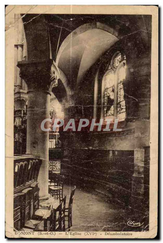 DÉMONT (S.-et-O.) — Die Kirche (16. Jahrhundert) — Ambulatorium - Vorderseite