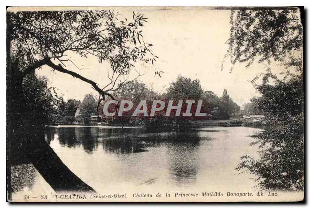 Saint-Gratien (Seine-et-Oise) — Schloss der Prinzessin Mathilde Bonaparte. Der See. - Vorderseite