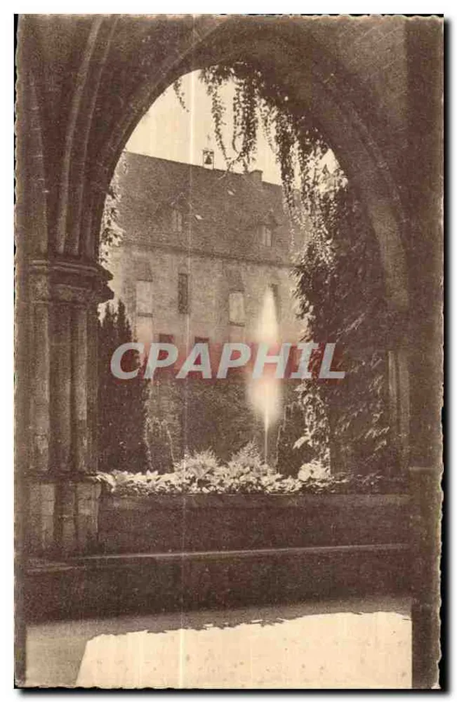 Abadia de Royaumont — O Claustro — G. Barrand, fot. - Amiens-sur-Oise (S.-et-O.) - Frente