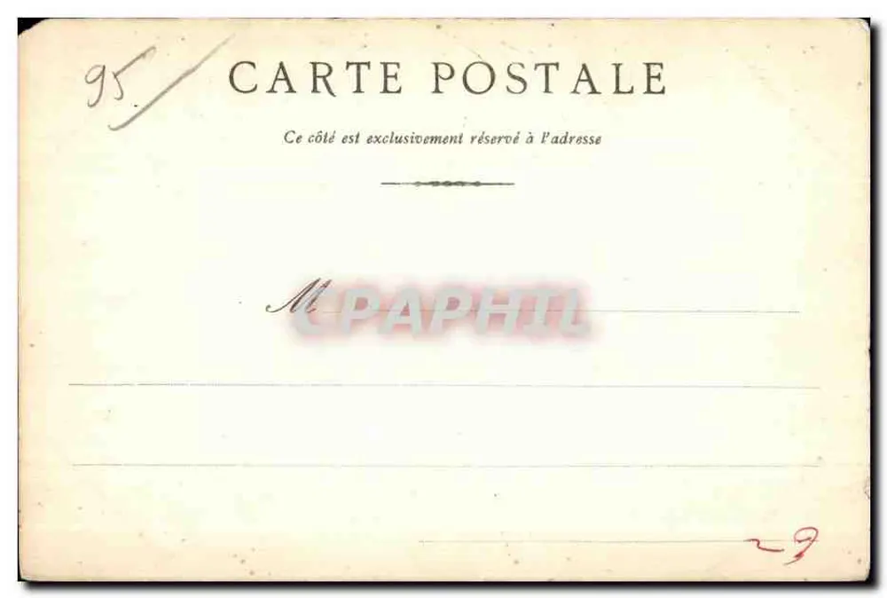 Pontoise - Das Hotel Dieu und das Schloss — J. Raisin, Verlag - Rückseite