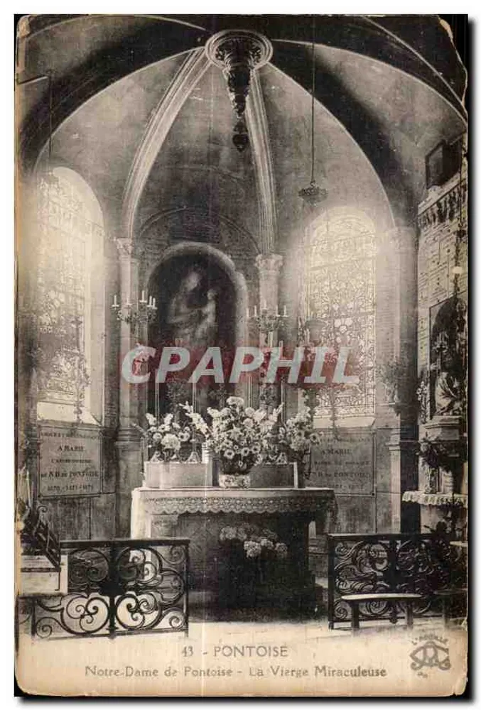 Notre-Dame de Pontoise — Die Marienstatue — unbekannter Verleger, Nr. 43 - Vorderseite