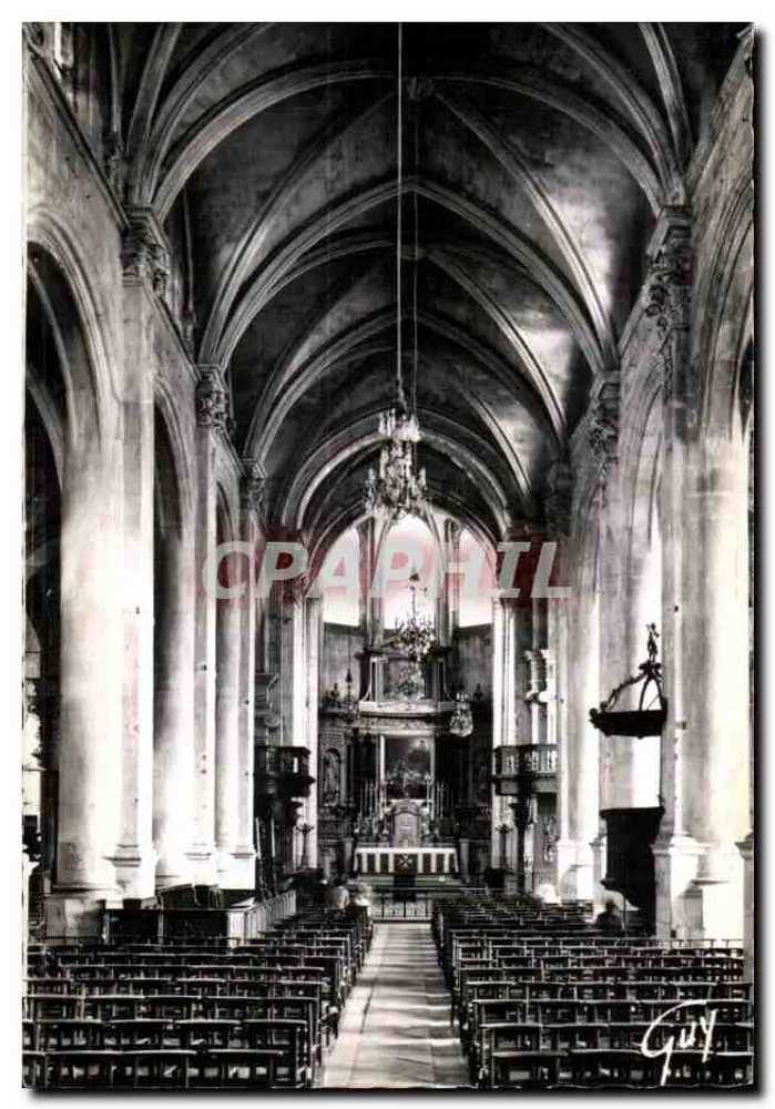 Innenansicht der Kirche Saint-Maclou in Pontoise — XII. bis XVI. Jahrhundert — Verlag Guy & Cie, Paris - Vorderseite