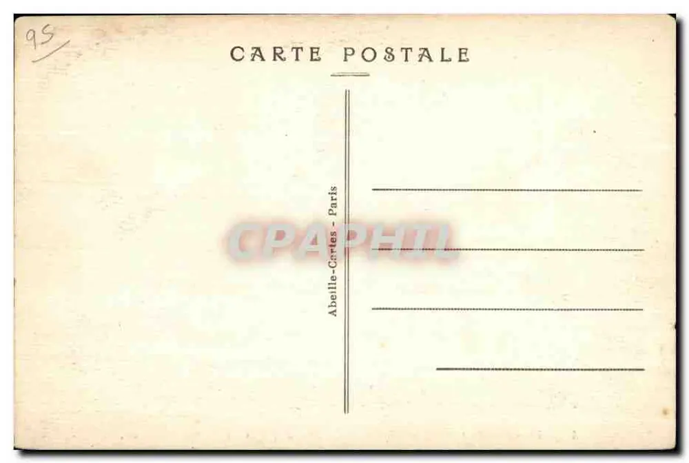 Pontoise — Visão da cidade e castelo — Museu Tavel, plano elaborado em torno de 1550 por Châtillon - Verso