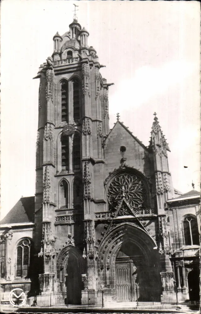 Igreja de Saint-Maclou — Pontoise — Photo Collin, Tanay & O. - Frente