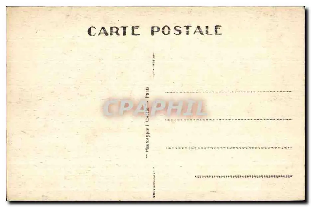 Pontoise - O Ponte — vista do ponte metálico sobre a Sena com barco no cais — editor Phototype l'Abélie, Paris, n°30 - Verso