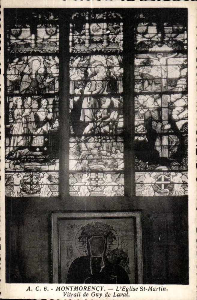 Montmorency — Farbglasfenster von Guy de Laval — Kirche Saint-Martin - Vorderseite