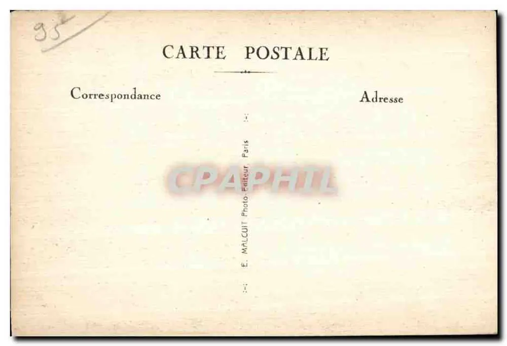 Montmorency - Park des Rathauses - Der Zedernbaum des Libanon — E. M. - Rückseite