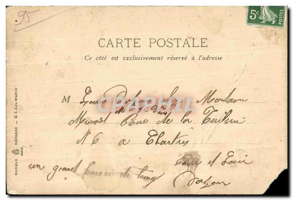 Montmorency - L'Ermitage — éditeur Imprimerie en Taille-Douce - Achterkant