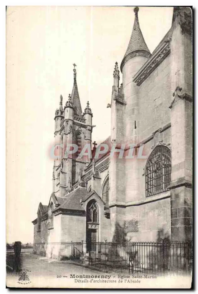 Montmoyençy - Kirche Saint-Martin - Details der Apsiden-Architektur - Vorderseite