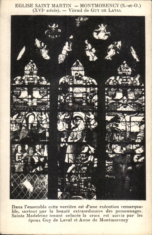 Kirche Saint Martin — Montmorency (S.-et-O.) — Stichglas von Guy de Laval (16. Jahrhundert) - Vorderseite