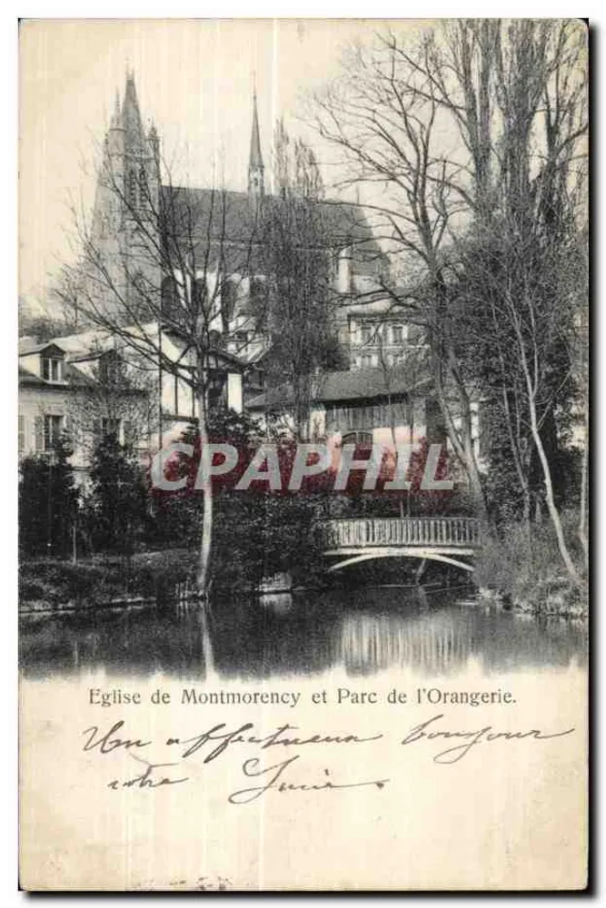 Kirche von Montmorency und Park der Orangerie — Edition Trianon, Nr. 1658a - Vorderseite