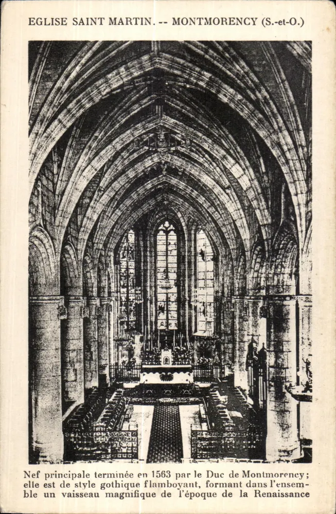 Kirche Saint-Martin — Montmorency (S.-et-O.) — Hauptnave fertiggestellt 1563 - Vorderseite