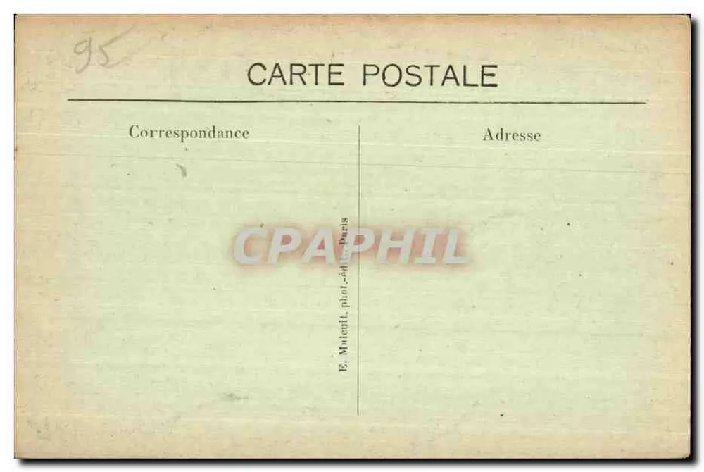 L'Isle-Adam (S.-et-O.) — Schloss Cassan von der Wasserstelle aus gesehen — E. M. - Rückseite