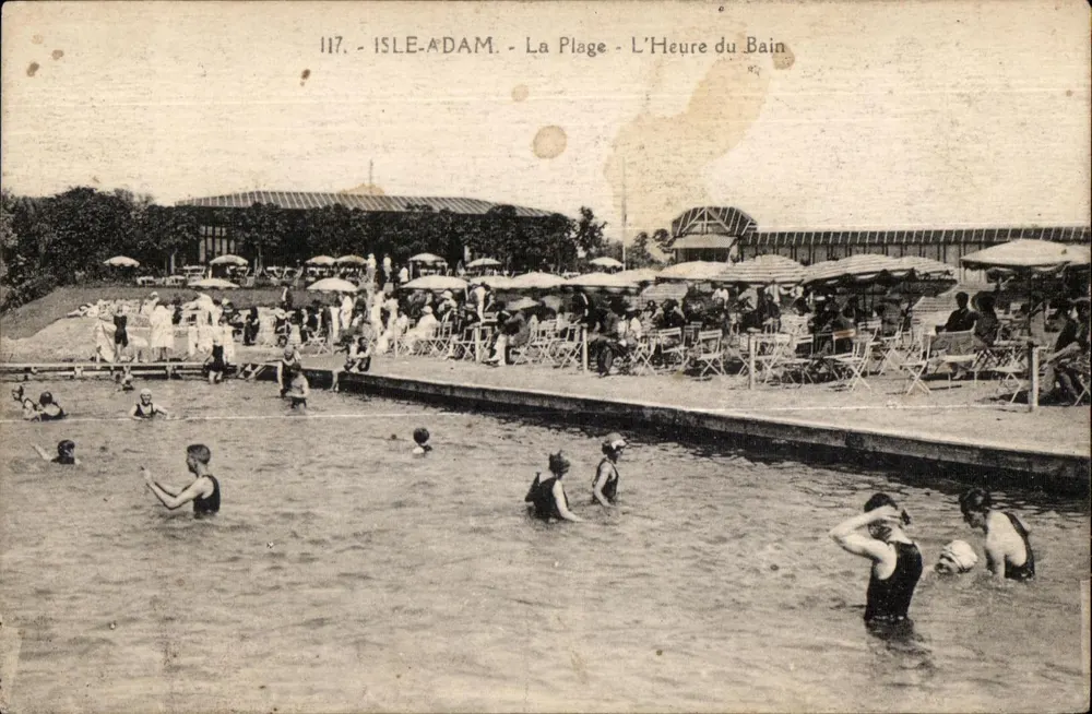 Isle-Adam - A Praia - A Hora do Banho — edição G. Olivier, n°117 - Frente