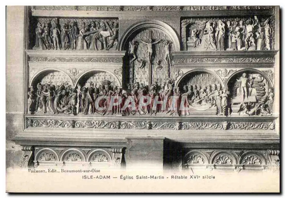 Isle-Adam — Kirche Saint-Martin — Retabel des 16. Jahrhunderts - Vorderseite