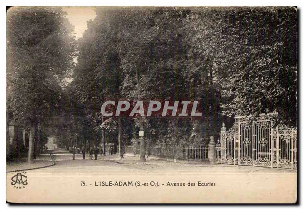 L'ISLE-ADAM (S.-et-O.) — Avenue des Ecuries — O. BELLE, Paris, n°75 - Vorderseite