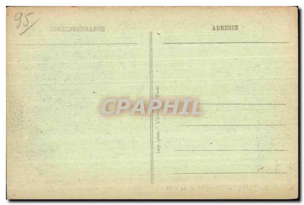 L'Isle-Adam (S.-et-O.) — Das Rathaus — Imp. phot. L'Albatros, Paris - Rückseite