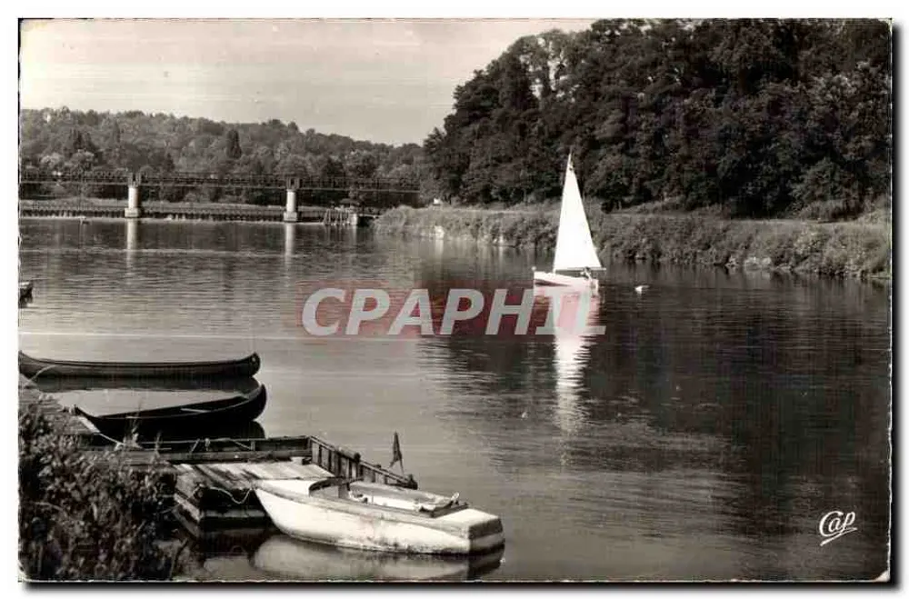 L'Isle-Adam — Barragem no rio Oise — editor Cap - Frente