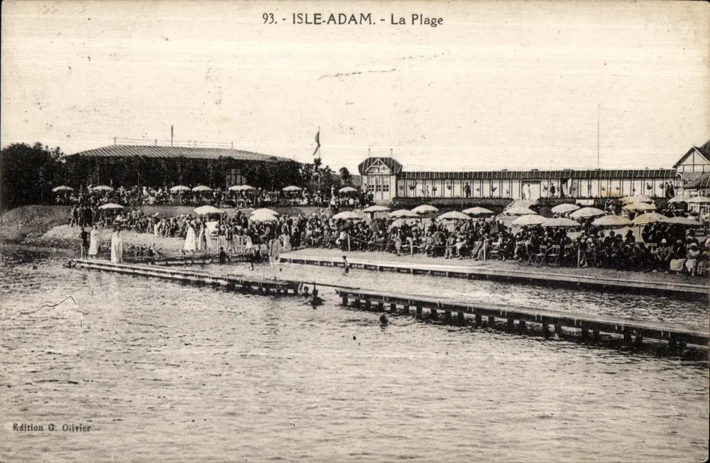 Isle-Adam - A Praia — Edição G. Olivier, n° 93 - Frente