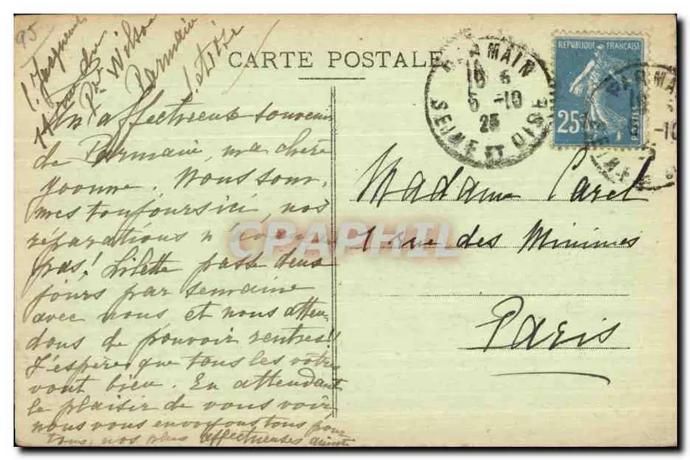 Isle-Adam - A Praia — Edição G. Olivier, n° 93 - Verso